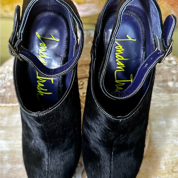 NWT London Trash “Wynne” Pony Hair Platform/Shootie with Ankle Strap. Size 7.5 - Picture 7 of 9